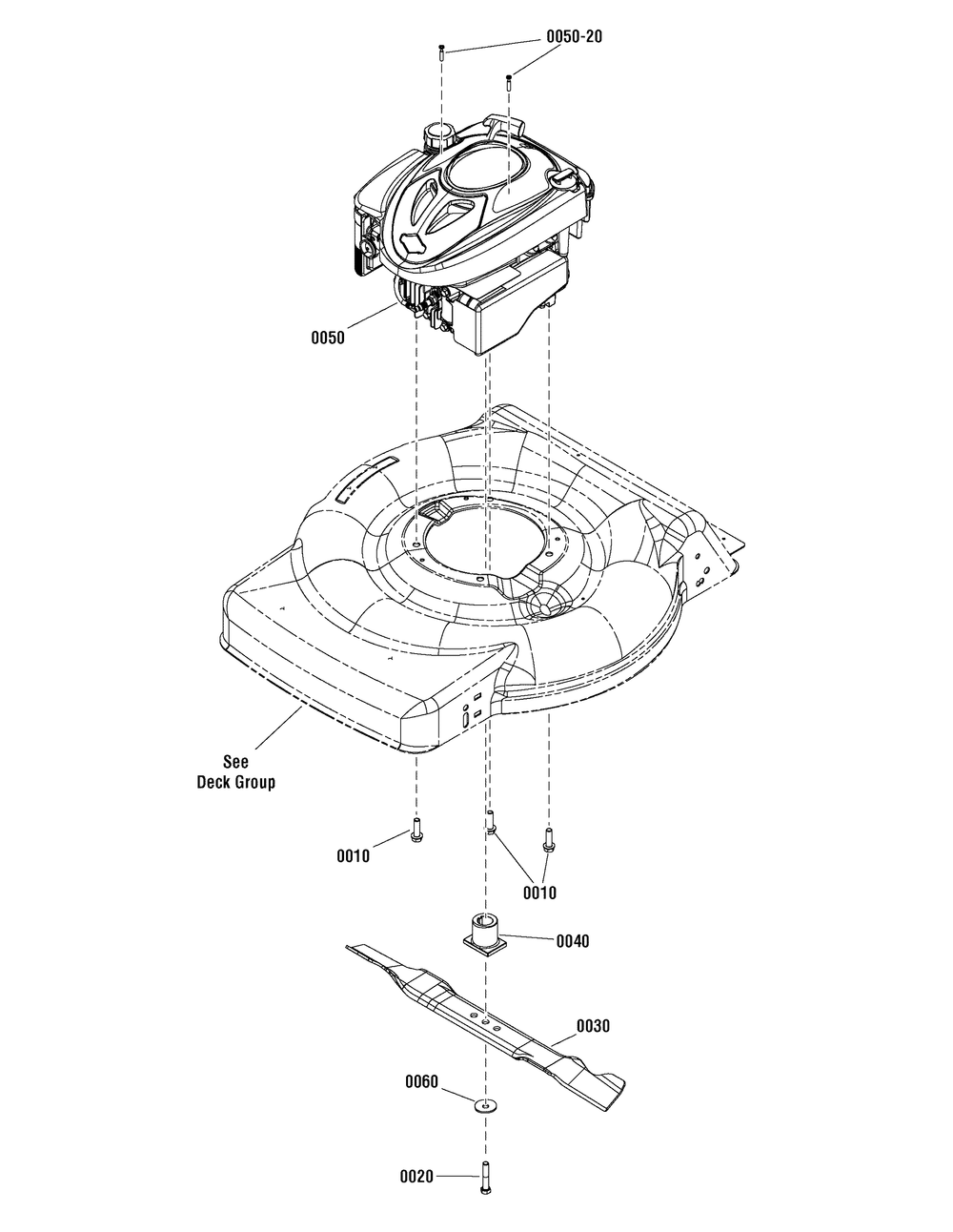 Engine Group (7502862) Diagram and Parts List for 7800877-EBP22650E 2012 Briggs and Stratton Lawn Mower